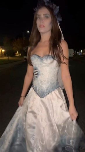 Happy Halloween from Emily, the Corpse Bride! My biggest DIY Halloween costume in a long time! #TimBurtonVibes #costumedesigner #timburton #sewing #corpsebrideemily #fblifestyle #timburtonmovie #corpsebride | Alexandra Louise