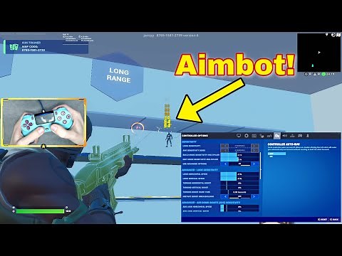 Get AIMBOT! - Advanced Fortnite Aim Training Map + Best Controller Settings for Chapter 4