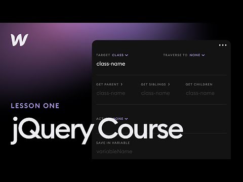 jQuery Builder Course (Lesson 1)