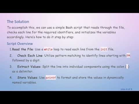 How to Initialize Multiple Variables in Bash from a File