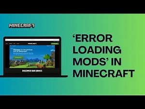 How to Fix Error loading mods" in Minecraft (Quick & Easy)