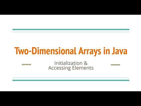 Working With Two-Dimensional (2D) Arrays in Java