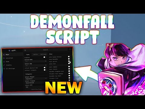 *NEW* Demonfall Script (PASTEBIN 2025) (AUTOFARM, GODMODE, NOFALL, ITEMS)