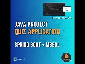 Java Project – Quiz Application | Java + Spring Boot + MySQL | Part 3