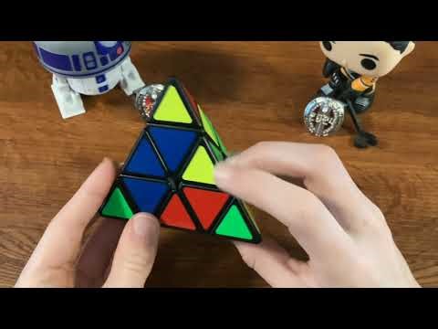 How to solve a pyraminx(beginners method).