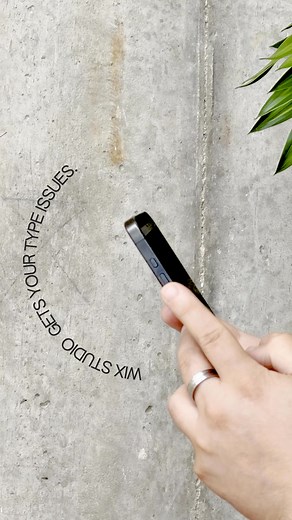 Create visual rhythm with typography that knows how to move | Wix Studio | Facebook