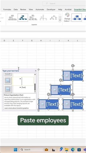 How to create a picture org chart in Excel. 👥