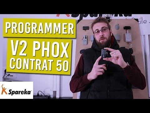Comment programmer la télécommande portail V2 PHOX contrat 50