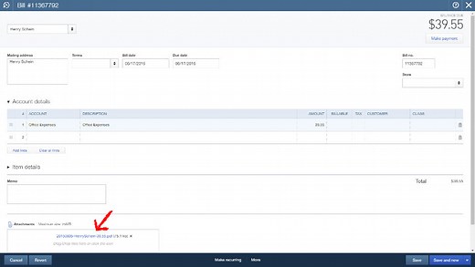 Scan Invoices into QuickBooks Online