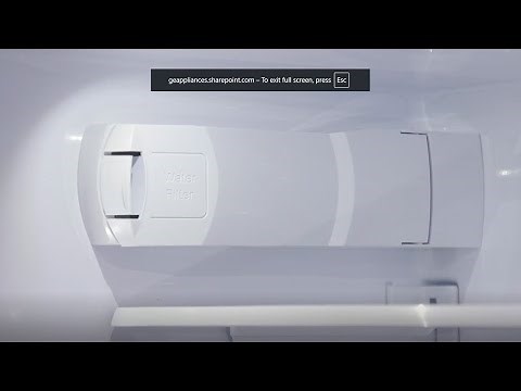 GE Appliances XWFE Refrigerator Water Filter Installation (Upper Left Wall)