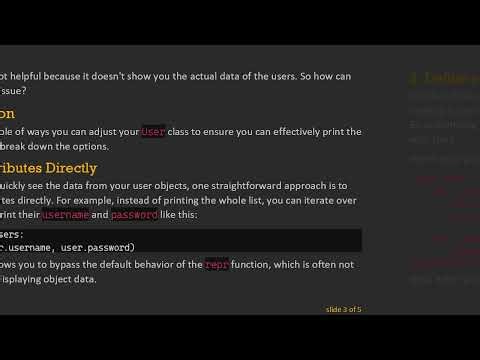 Understanding How to Print Object Data from a Class Method in Python