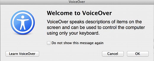 Getting Started on a Mac with VoiceOver