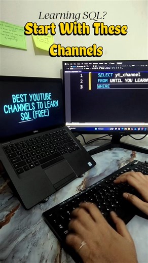Learning SQL? Start With These YT channel 💻📊 #shorts #youtubeshorts #viral #sql #coding