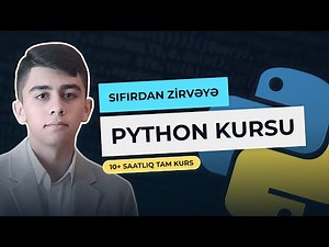 🐍 Sıfırdan Zirvəyə Python Proqramlaşdırma Dili Kursu (2025)