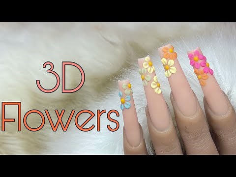 Beginner Nail Tech: Acrylic 3D Flower Nail Art Tutorial