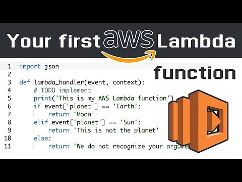 Your first AWS Lambda function ever | Very simple example