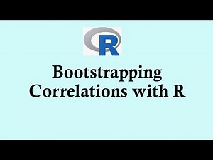 Statistics using R programming - Bootstrapping correlations with R