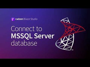 Connect a Blazor app to a MS SQL Server database + CRUD