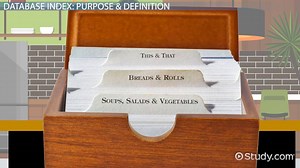 What is a Database Index? - Definition & Tutorial - Video | Study.com