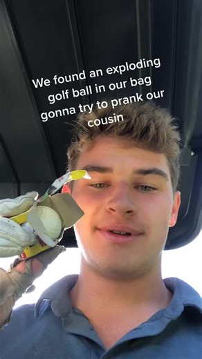 Got em with the good old exploding golf ball prank @markphillips815 #fyp #foryou #golf