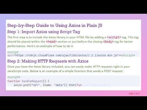 How to Access Axios from Plain JS without Node