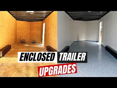 Enclosed Trailer Upgrades/Epoxy Flooring/Painting Walls