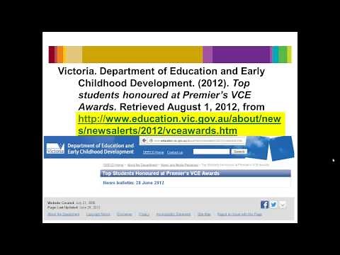 How to reference a webpage in APA format