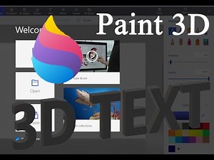 How to create 3D Text in Microsoft Paint 3D | Windows 10 | 3D Figures | Easy English Tutorial |