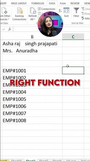 Find out Employee Right Function in Excel