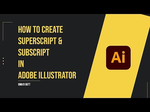 How to create Superscript and Subscript in Adobe Illustrator