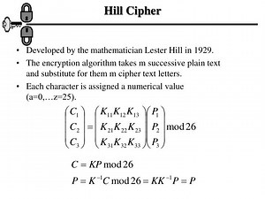 Hill Cipher - SlideServe