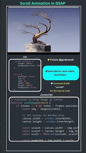Mind-Blowing Scroll Animation using GSAP + Canvas 😍🔥