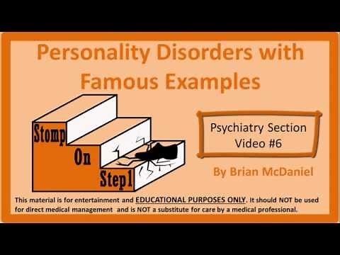 Personality Disorders with Famous Examples from TV & History - Stomp On Step1