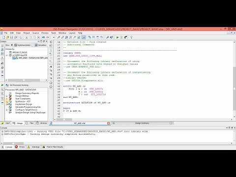 Xilinx ISE Design Suite 14.7 Simulation Tutorial || VHDL Code for AND Gate