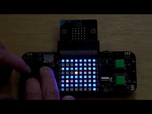 1 Pixel Pac Man on the Kitronik GameZip64 with the micro:bit and NeoPixels