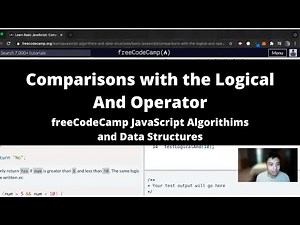 Comparisons with the Logical And Operator (Basic JavaScript) freeCodeCamp tutorial