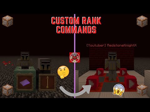 Command Block Tutorial #67: Custom Rank Commands in Minecraft (1.16+)