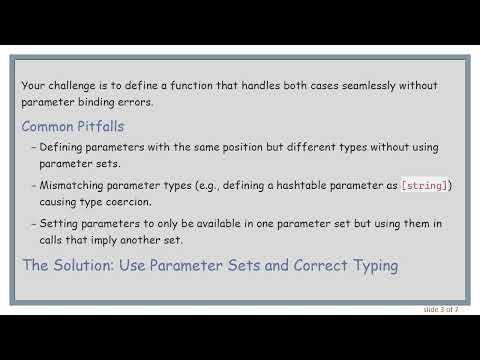 Passing Multiple Data Types to a PowerShell Function Using Parameter Sets