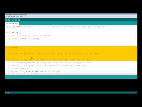 Tutorial 12: Blink an LED without using the delay() function: Arduino Course for Absolute Beginners