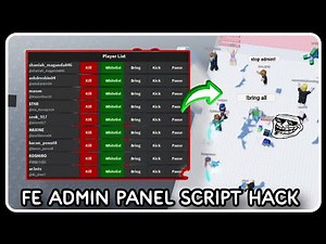 [ NEW ] Admin Panel Script Hack - ROBLOX SCRIPTS - Kick All, Kill All, Bring All, Freeze All