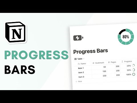 EASY Progress Bars in Notion | Beginners Tutorial ✨