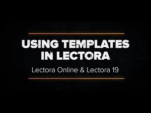 Using Templates in Lectora - Lectora Online & Lectora Desktop