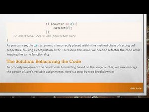Mastering the if Statement Inside Looping Constructs in Java with iText
