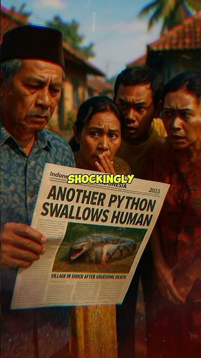23-Foot Python Swallowed Woman WHOLE: What Villagers Found Inside Was Horrifying #shorts