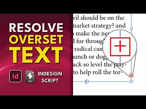 InDesign Script Resolve Overset Text