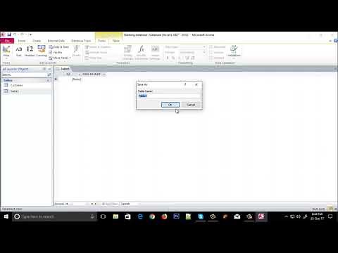 Banking Database - MS Access 2010
