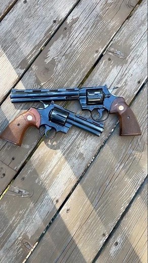 Colt Python 8” vs 4” Barrel: 357 Magnum vs 38 Special?