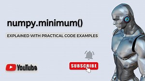 Python Numpy Minimum Function Explained Python Tutorial Python Data Science
