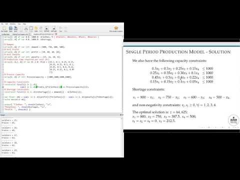 MiniZinc Model Examples