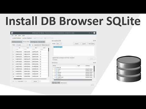 Install DB Browser SQLite and create database